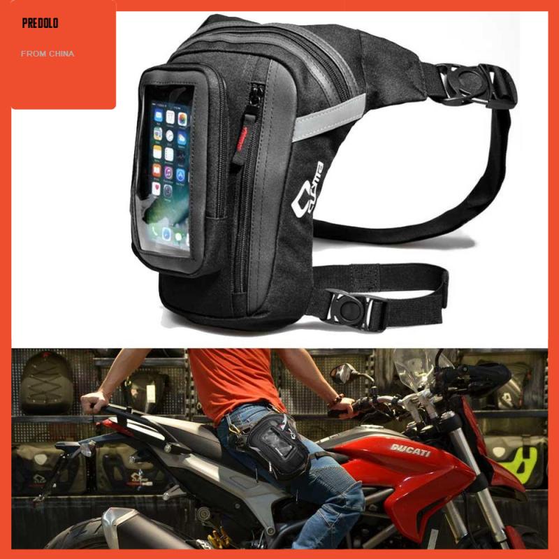 [Predolo] Pria Oxford Motor Riding Bike Fanny Pinggang Touch Screen Phone Bags