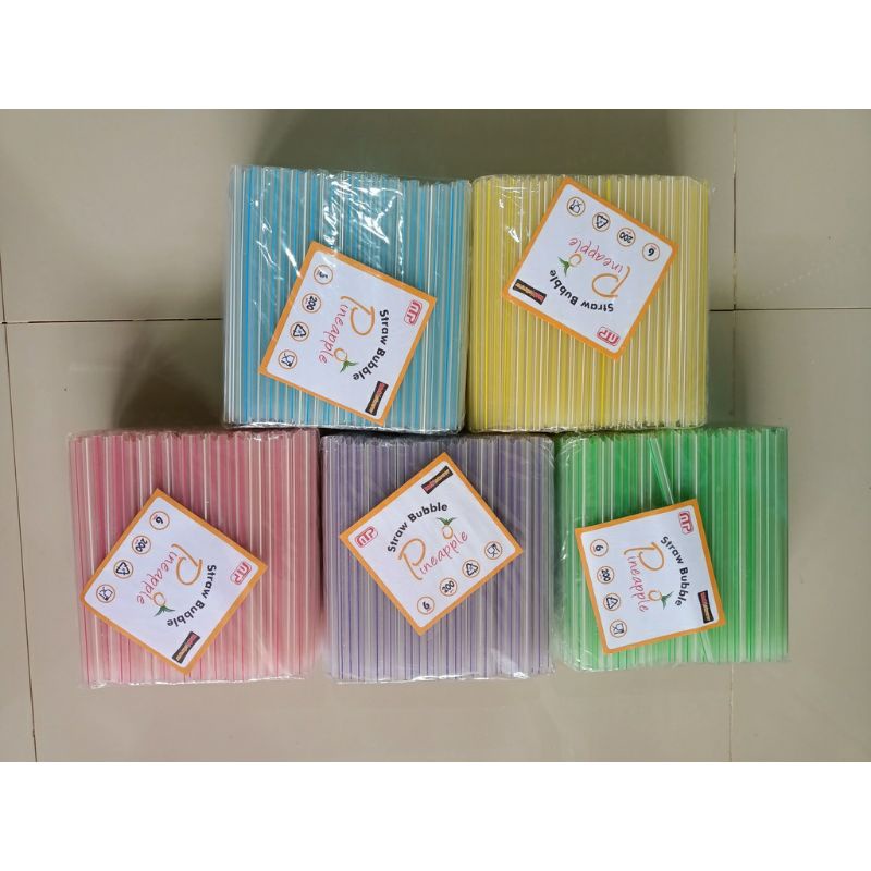 Sedotan Bubble Bening Steril Sedotan Boba