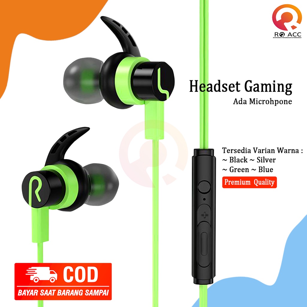 [RO ACC] NANVAN NVN-R6 HEADSET HEDSET EARPHONE GAMING NEW SPORTY DESIGN JACK 3.5MM UNIVERSAL