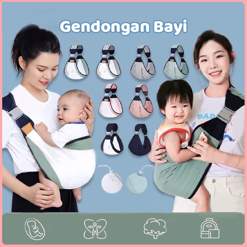 olla Gendongan Bayi 0-36 bulan gendongan bayi samping Kain/jaring Depan Gendongan Bayi 2in1 Gendongan anak Kaos Geos Selendang