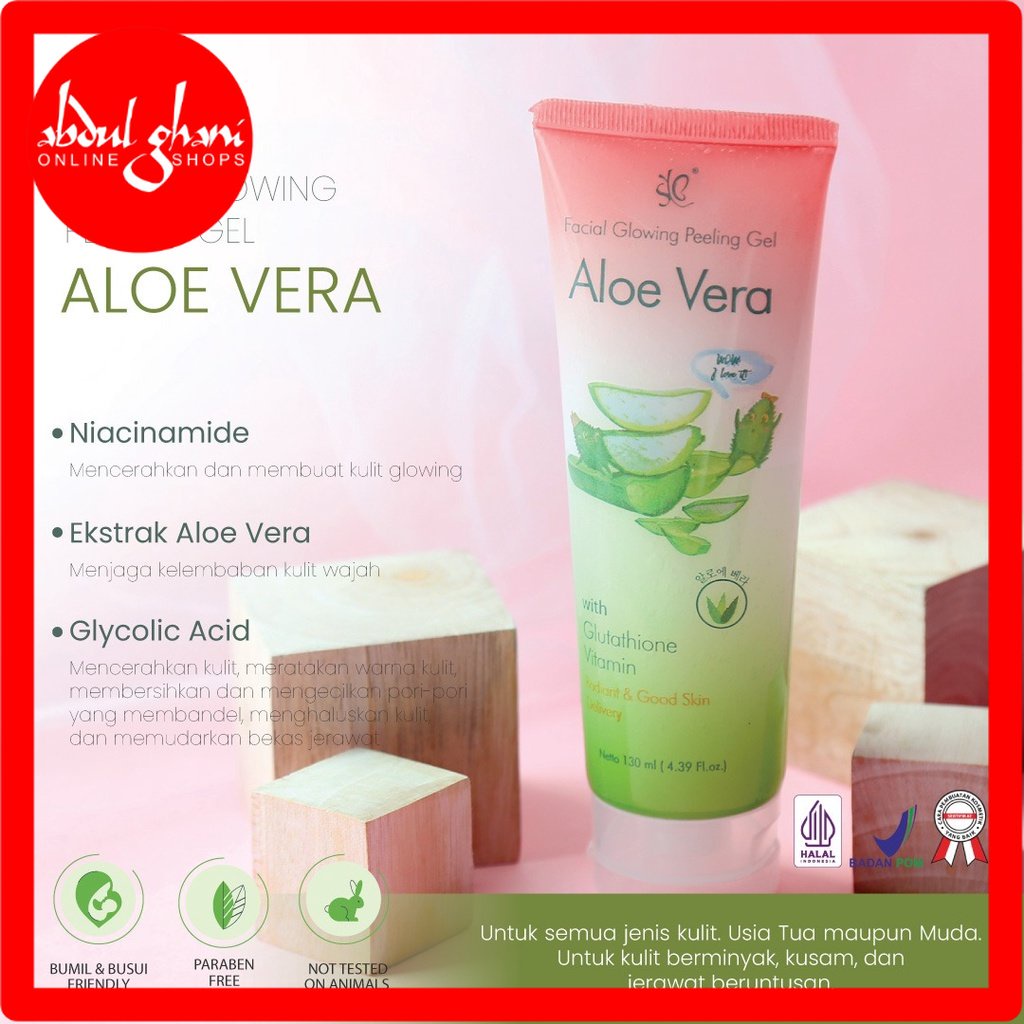 Pembersih Wajah Facial Glowing Peeling Gel Aloe Vera