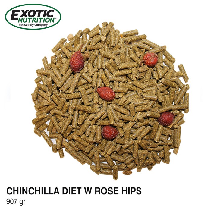 Exotic Nutrition Chinchilla Diet With Rose Hips 907gr