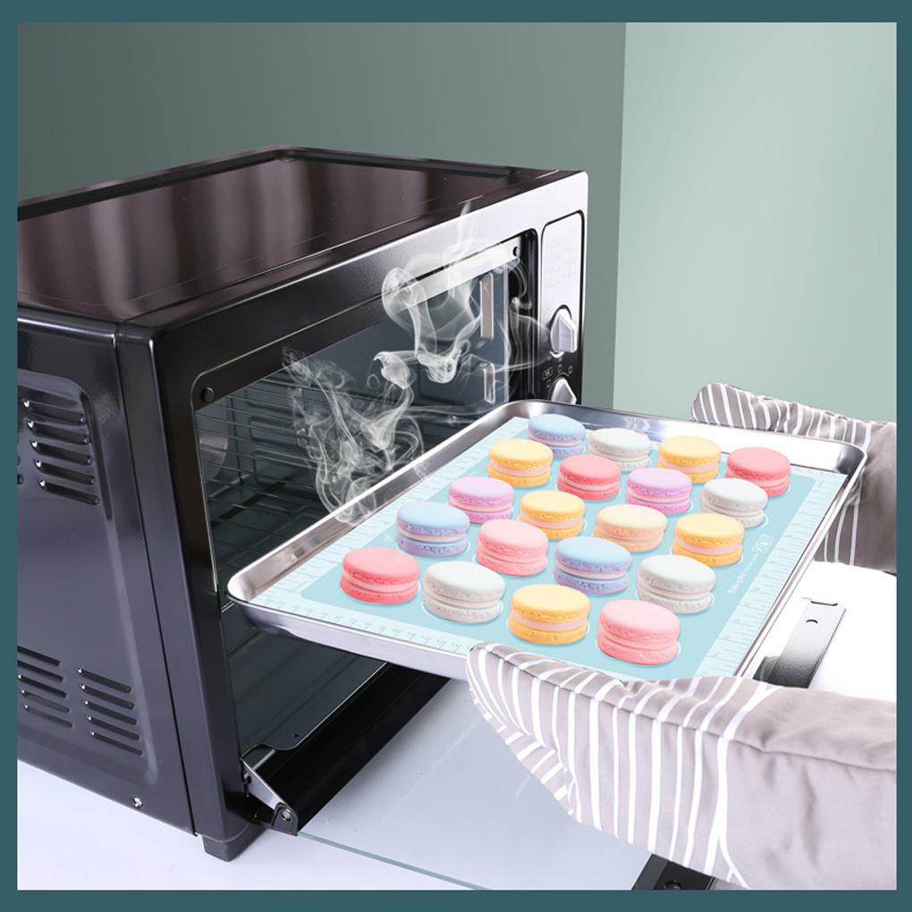 Alas Rolling Non-slip Pastry Pad Skala Pengukuran Alas Kue Dapat Dilipat Untuk Dapur