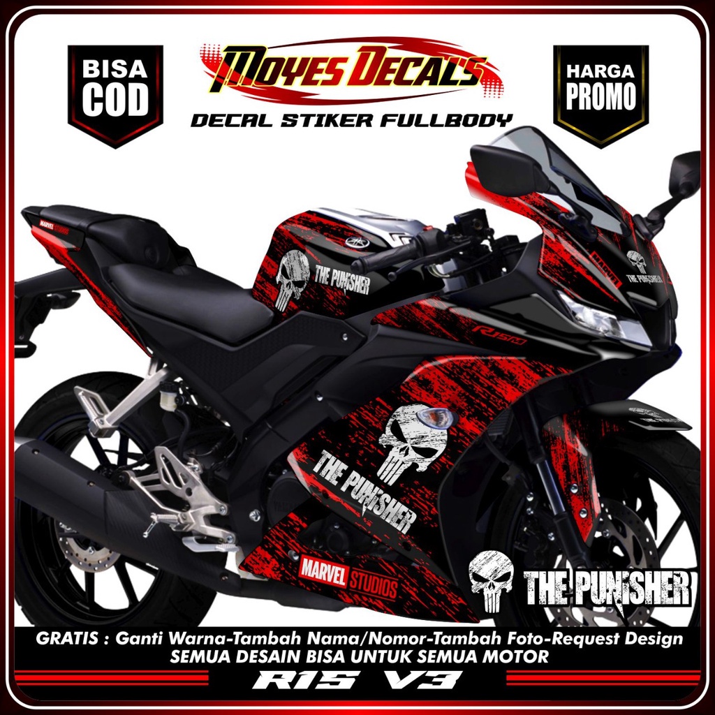 Decal Yamaha R15 V3 Full Body