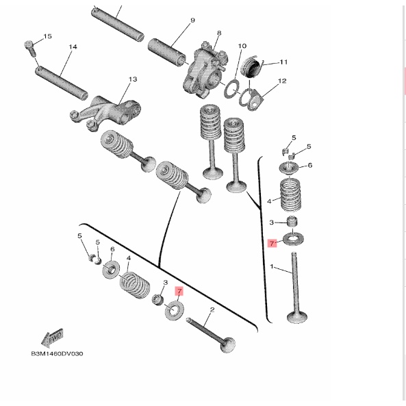 RING PER KLEP BAWAH NMAX N MAX AEROX 155 LEXI R15 V3 V4 R15M CONNECTED MT15 XSR VIXION R WR 155 ORIGINAL YGP 50C-E2126-00