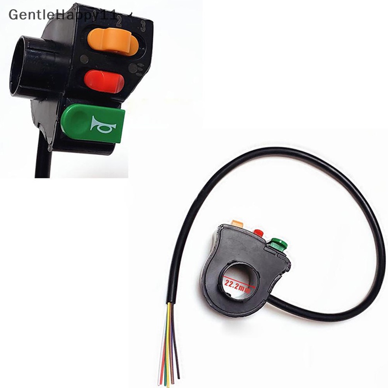 Gentlehappy Motor7 /8 Stang Tanduk Sein Head Light Beam Kill Switch id