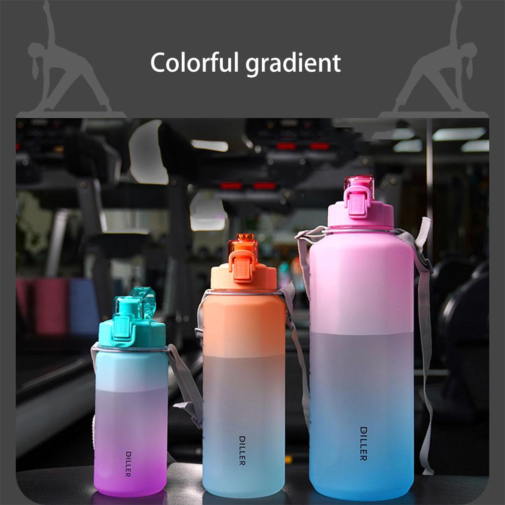 Botol Air Gradien Silinder Ketel Portabel Kapasitas Besar Kait Tali Lightness Flask Scale Universal Outdoor