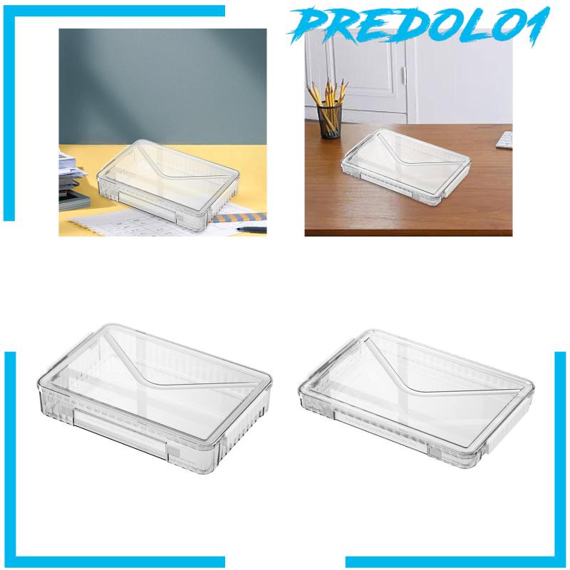 [Predolo1] Desk Paper Organizer Kotak Penyimpanan Alat Tulis Portable Untuk Huruf Rumah Kantor