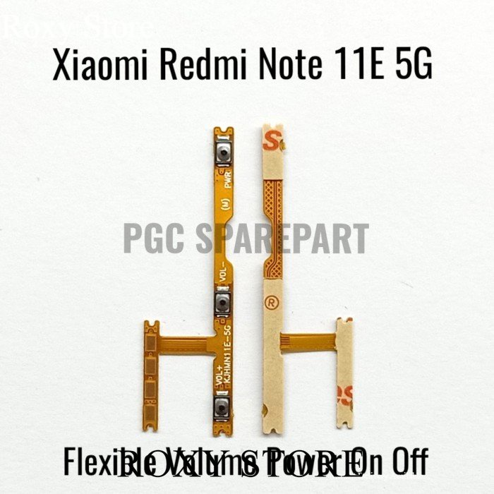 Original Flexible Konektor Volume Power On Off Redmi Note 11E 5G