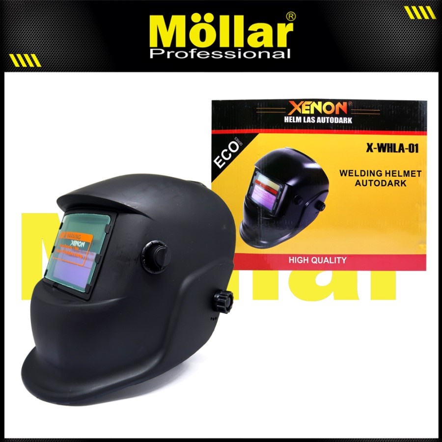 Helm Las Otomatis Gelap XENON - Kedok Las - Helm Welding Auto Dark
