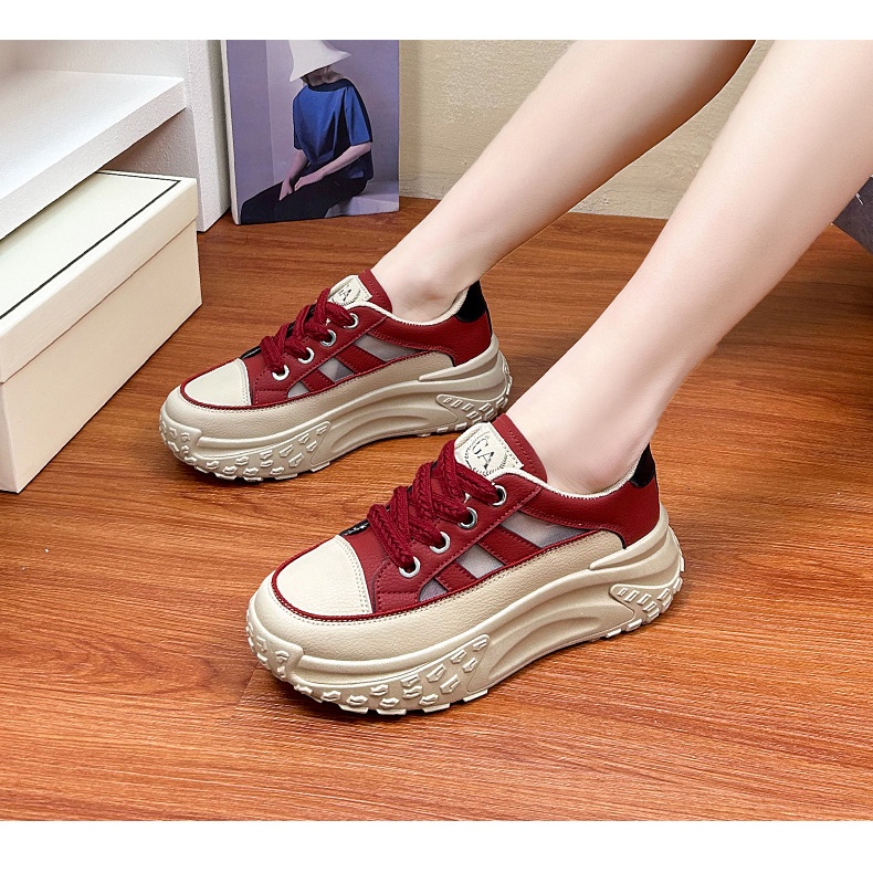 [JY] [KUALITAS PREMIUM] 1528 Sepatu Wanita Sneaker Korea Q009 Heels 5cm Impor sportif ELEGAN CANTIK Pesta Keren Trend Kualitas Bagus Impor