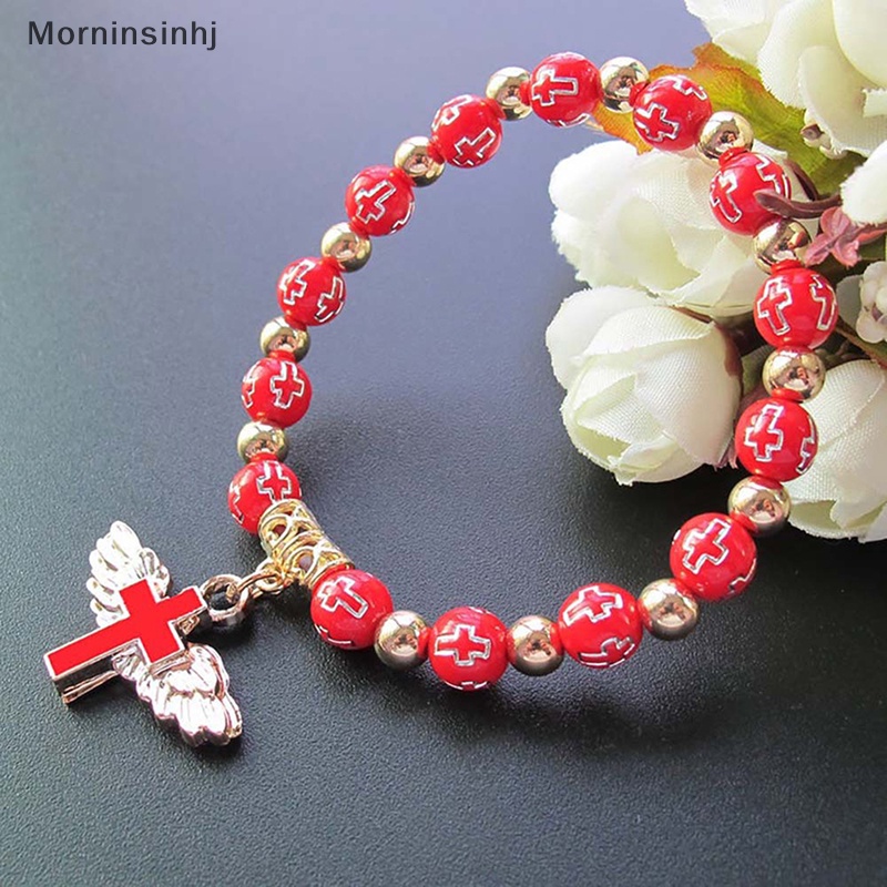 Mornin Acrylic Beads Bracelet Gelang Doa Sayap Malaikat Baptis Chaplet Bracelet id