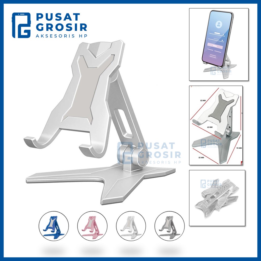 Holder Handphone HD43 HD-43 folding desktop phone stand tablet tempat dudukan hp dimeja