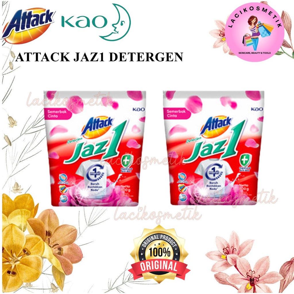 ✨LACIKOSME✨ DETERGEN ATTACK JAZ 1 DETERJEN BUBUK - PESONA SEGAR SEMERBAK CINTA