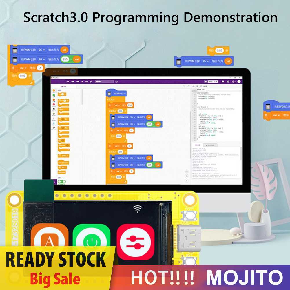 Esp32-s3 Modul Papan Pengembangan Smart Display Screen WIFI Bluetooth-Kompatibel