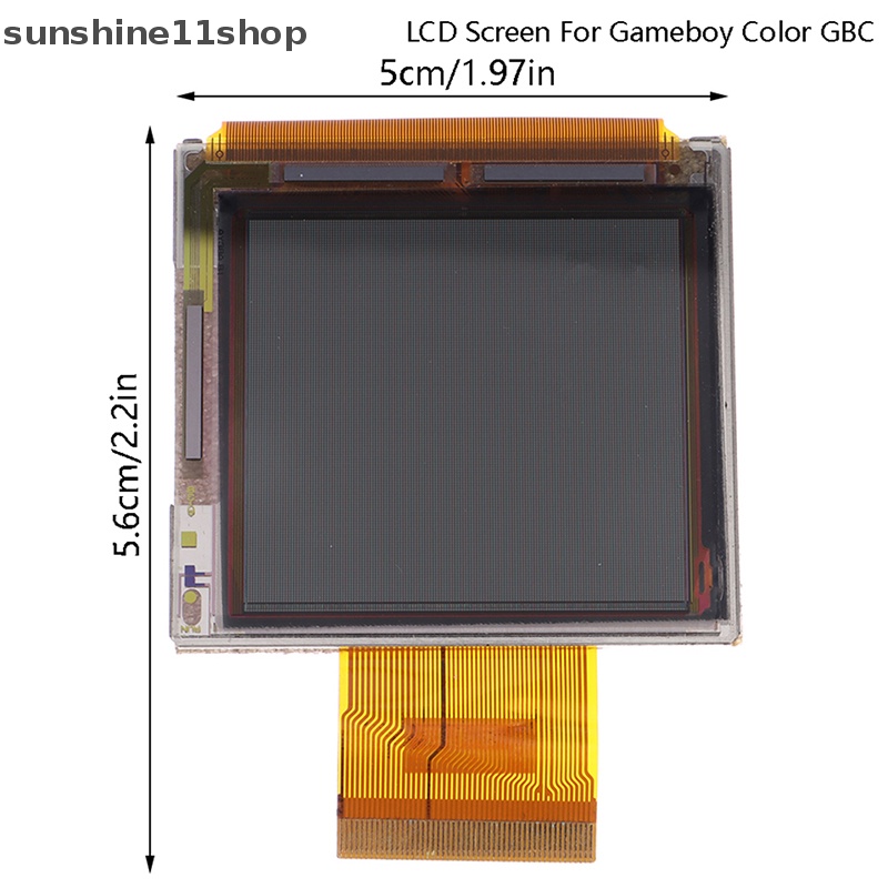 Sho Original Layar LCD Untuk Gameboy Color GBC Pengganti LCD Screen Adapter Plat N