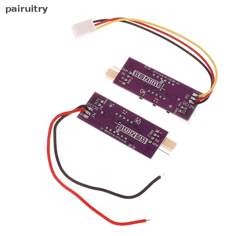 Prt Kecil 4kabel DC12V PWM Temperature Control Gubernur Digital Display Mendukung Shutdown Kipas Internal 3A PRT