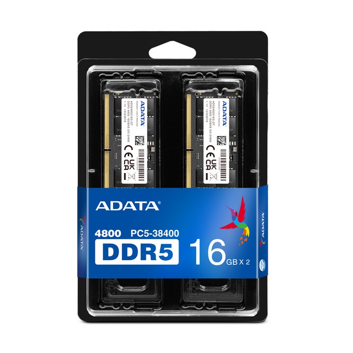 ADATA RAM LAPTOP DDR5 SODIMM 8GB 16GB 32GB PC38400 4800MHz SINGLE DUAL