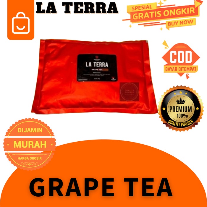 

BUBUK MINUMAN GRAPE TEA LA TERRA POWDER RASA ANGGUR LATTERA PREMIUM