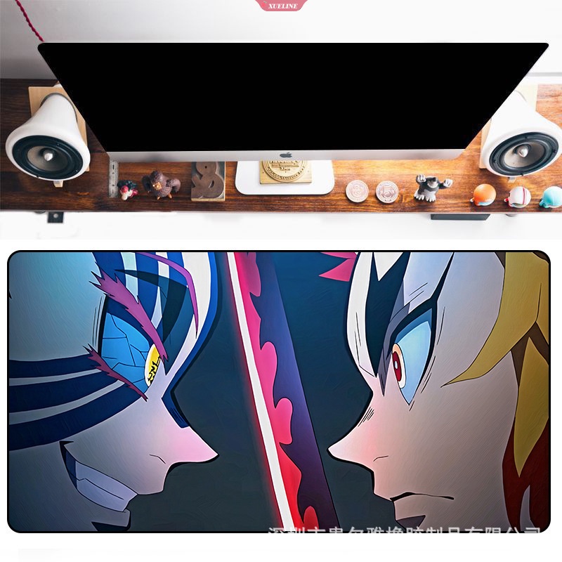 Mouse Pad Demon Slayer Alas Meja Mousepad Komputer Alas Keyboard Big Desk Pad 300 * 600 * 2alas Mouse Gamer Besar Mausepads Mouse Mat [ZXL]