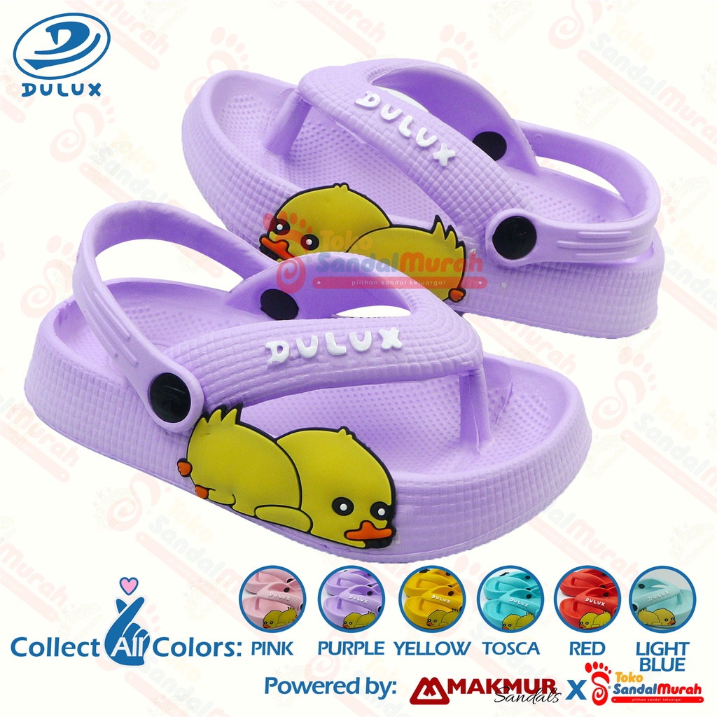 Toko Sendal Murah - Sandal Jepit Anak Tali Belakang Uk 20-25/ Sandal Anak Jepit Karakter Lucu / Sandal Jepit Karet Ringan / Sandal Anak Motif Bebek / Sandal Anak Lucu / Sandal Jepit Anak Kekinian / [Toko Sendal Murah Kids M 510 E ]