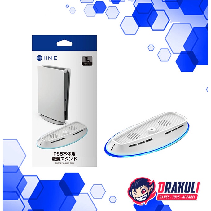 PS5 lIne Cooling Fan Light Dock - White