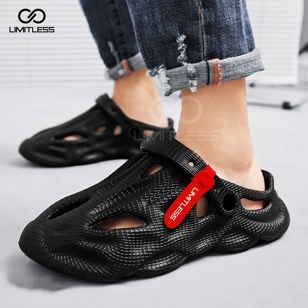 Sepatu Sandal Pria Dragon Stylish Keren Casual Sandal Slide Pria Indoor Outdoor Terbaru Sendal Pria Slip On