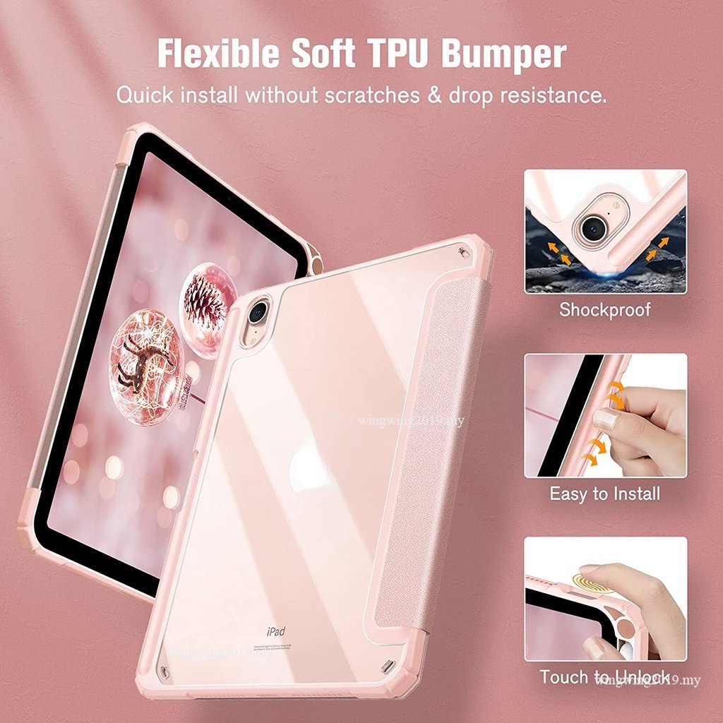 Cover Cocok Untuk iPad 10th 10.9 Air 4 5 10.9 Case Untuk iPad Pro 11 Case2021 Untuk iPad 7th 8th 9th 8 9 Generation Case 10.2 10&quot;2 Air5 9.7 Untuk iPad Mini 6cover