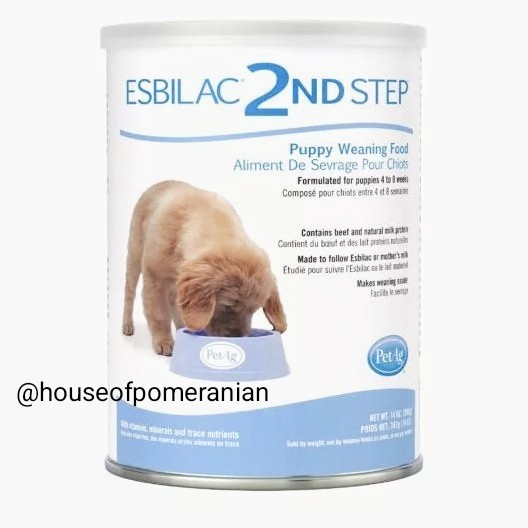 ESBILAC 2ND STEP puppy weaning food susu anak anjing 4-8weeks 379GR