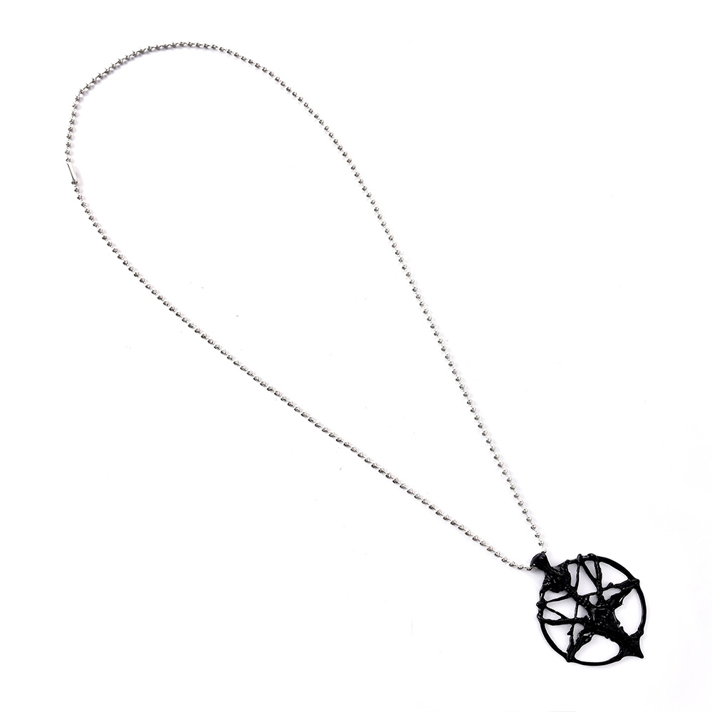 Vintage Pan Dewa Tengkorak Liontin Gothic Kalung Pria Fashion Pentagram Kepala Kambing Unisex Keberuntungan Alloy Necklaces Jewelry