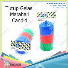 Tutup Gelas Warna Warni Per Pack Isi 24 Pcs jp02