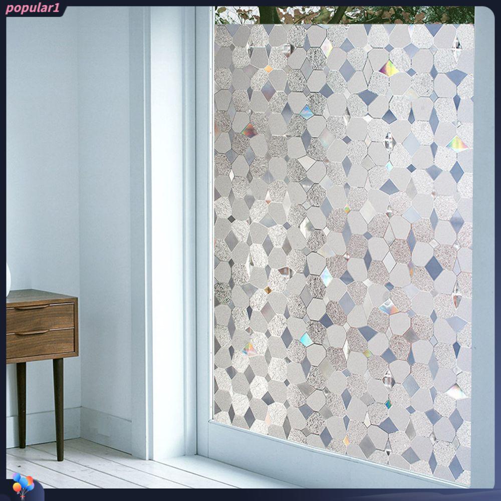 Populer Kaca Film Aksesoris 3D Sticker Penangkap Surya Dekorasi Rumah Stained Paper Hias