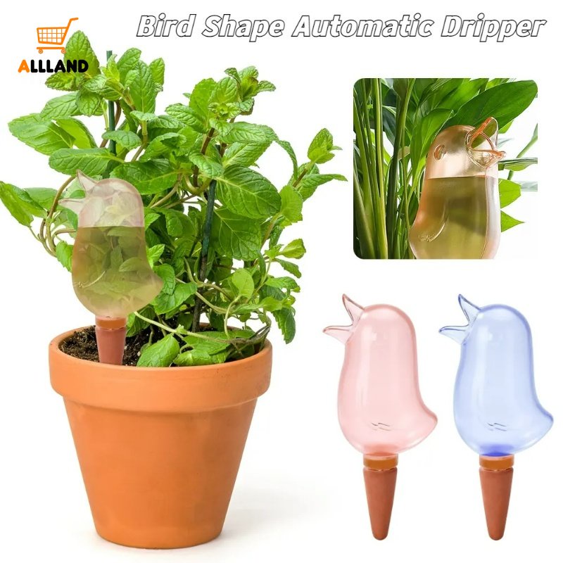 Pot Tanaman Bentuk Burung Self Watering Spike/ Lazy Automatic Watering System Dripper/ Alat Irigasi Pot Taman Rumah