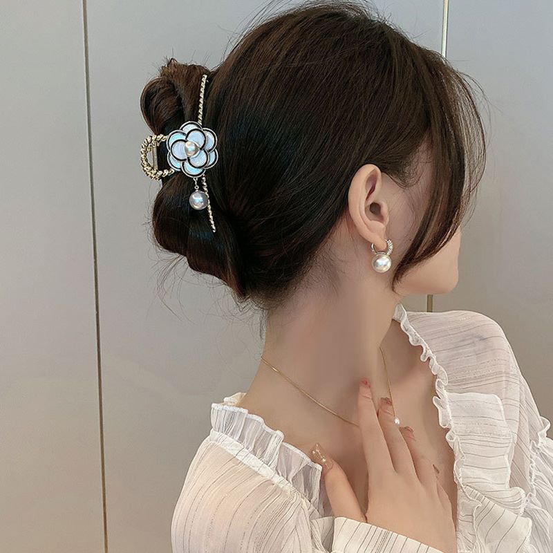 Jepit Rambut Korea Jedai Fashion Mode Bunga Kamelia Wanita Elegan High Quality Impor