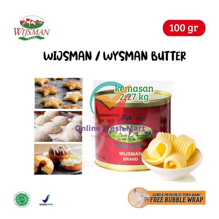 

Wijsman Dutch Salted Butter / Wysman / Wisman [100 gr] - Online Fresh Mart Denpasar