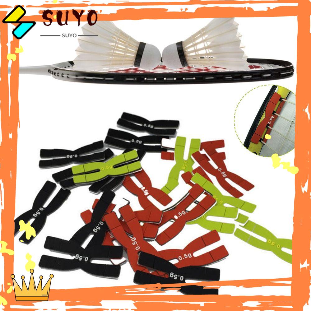 Suyo 3PCS Raket Badminton Kepala Perekat Diri Perlengkapan Olahraga Balance Tape Tennis Racquet