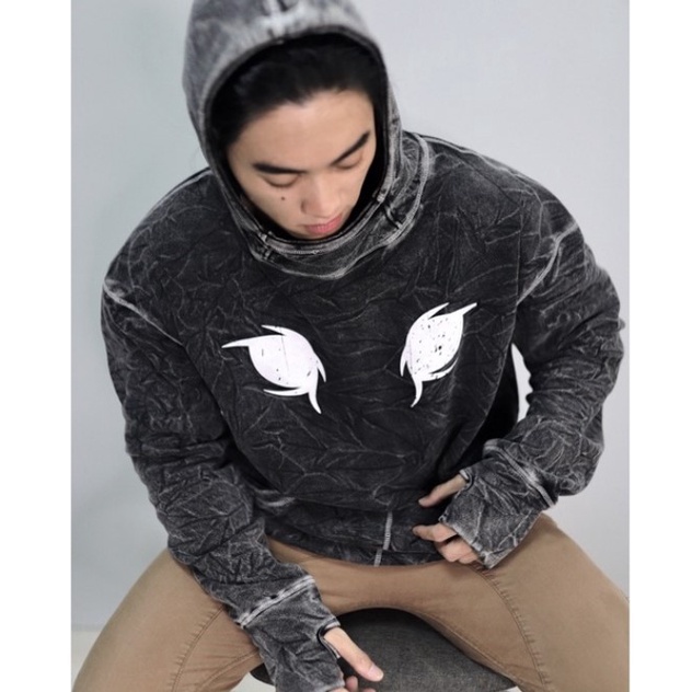 JAKET HOODIE DREAMBIRDS | WATCHER WASHED GREY HOODIE