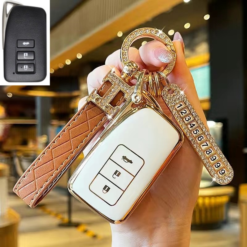 Soft TPU Mobil Remote Flip Key Fob Case Cover Shell Untuk Lexus NX GS RX IS ES GX LX Rc200 250 350 LS 450H 300H