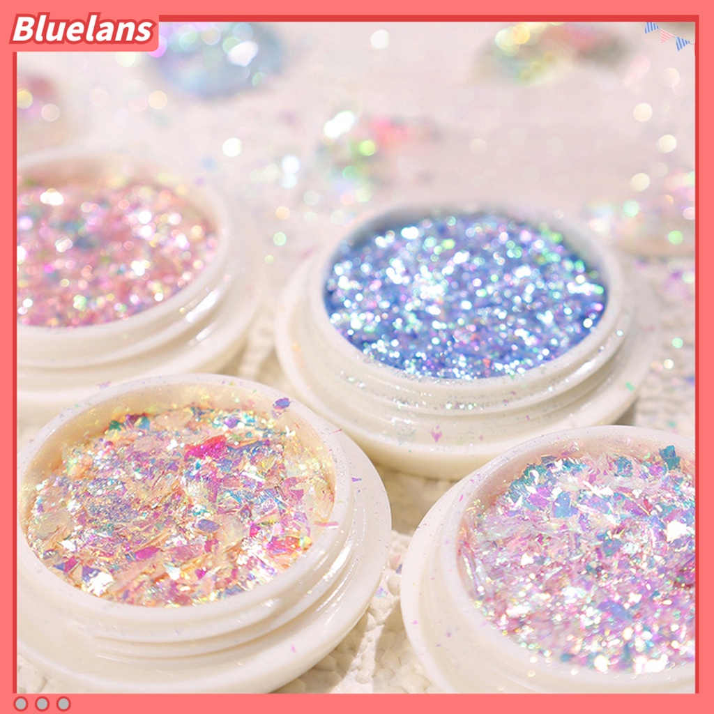 [BLM] Nail Glitters Colorful Nail Beauty Ultra-Tipis Manicure Sequin Powder Glitters Untuk Profesional