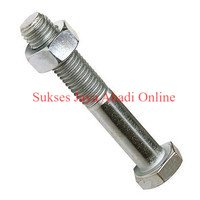 BAUT MUR HEX STAINLESS STEEL 304 M10 X 180 / m10x180mm ( KUNCI 17 ) / BMK / BAUT HEXAGON / BOLT NUT 