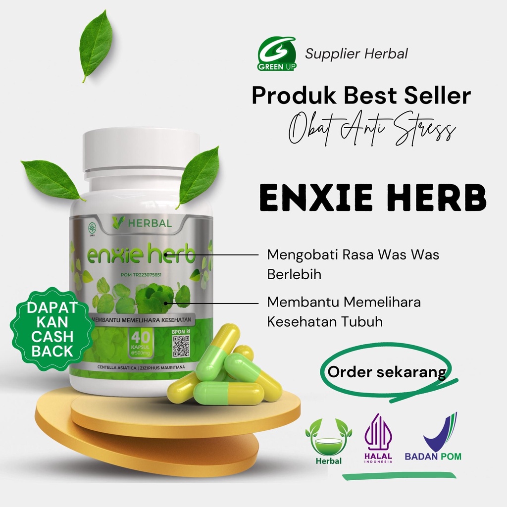 ORI PUSAT ACC COD - Obat Tenang Anti Stres Depresi Was was Herbal Alami Ampuh BUKTIKAN - Anxietas an