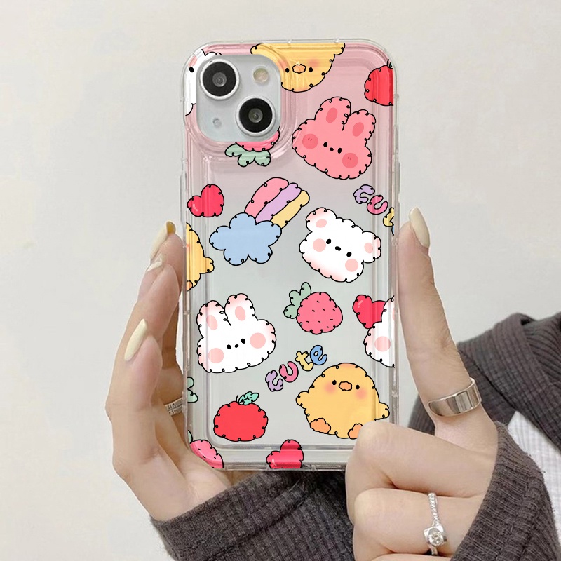 Casing Pernis Kelinci Lucu Untuk Oppo A11K A16 A16K A16E A16S A5S A7 A12 A12S A54S A3S A5 A8 A9 A9X A11 A11X A57 A57E A57S A17 A17K A74 A76 A77 A77S A94 A95 A96 Airbag Shockproof Cover