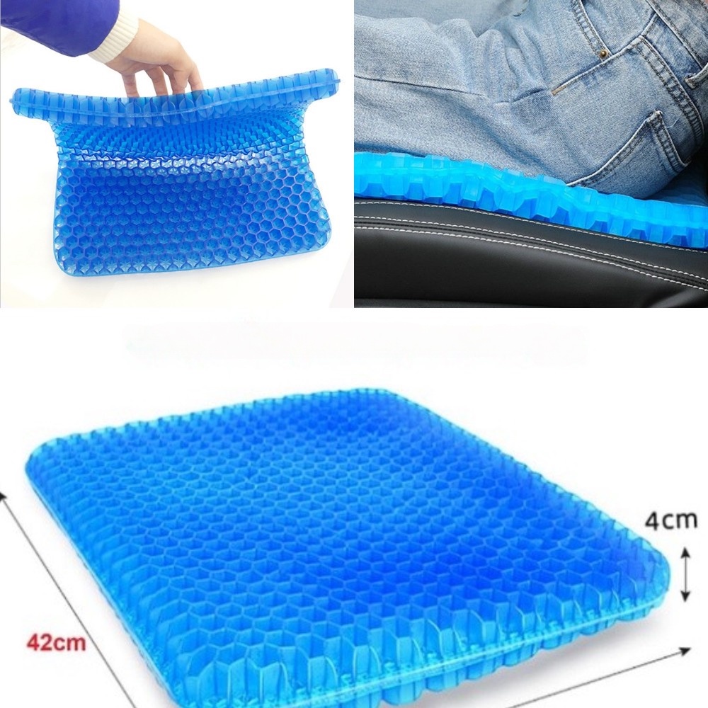 Bantal Dingin Mobil Jepang Honeycomb Gel Soft Office Car Cushion Cool Breathable Cushion In Summer