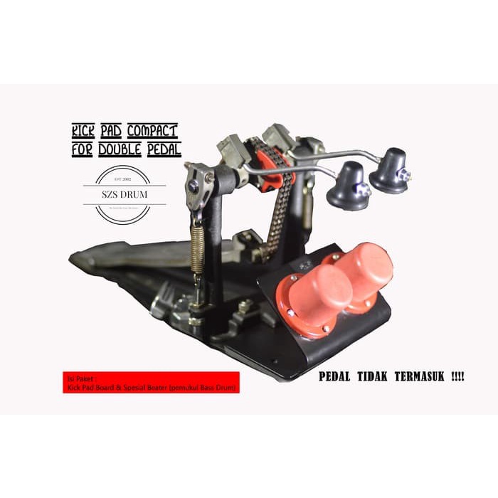 SZS Kick Pad Compact For Double Pedal With Special Beater