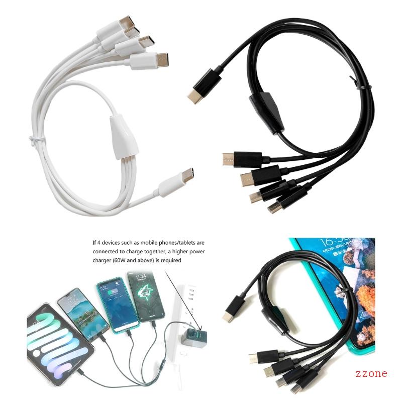 Zzz Kabel Cas USB Type-C 4in1 Universal Untuk Ponsel Tablet Pads Power Supply