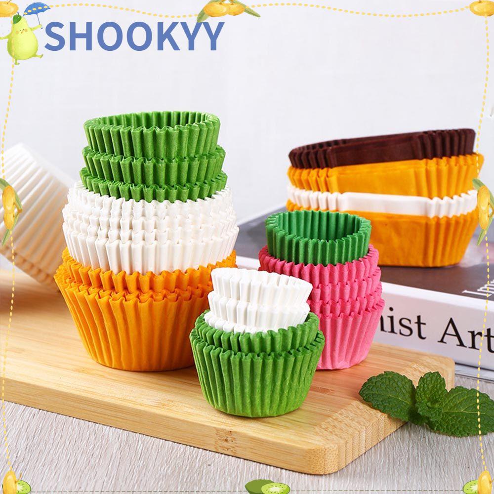 Chookyy 500/1000PCS Gelas Kertas Kue Home &amp; Kitchen Cake Liner Perlengkapan Pesta Baking Cup Cupcake Wrappers