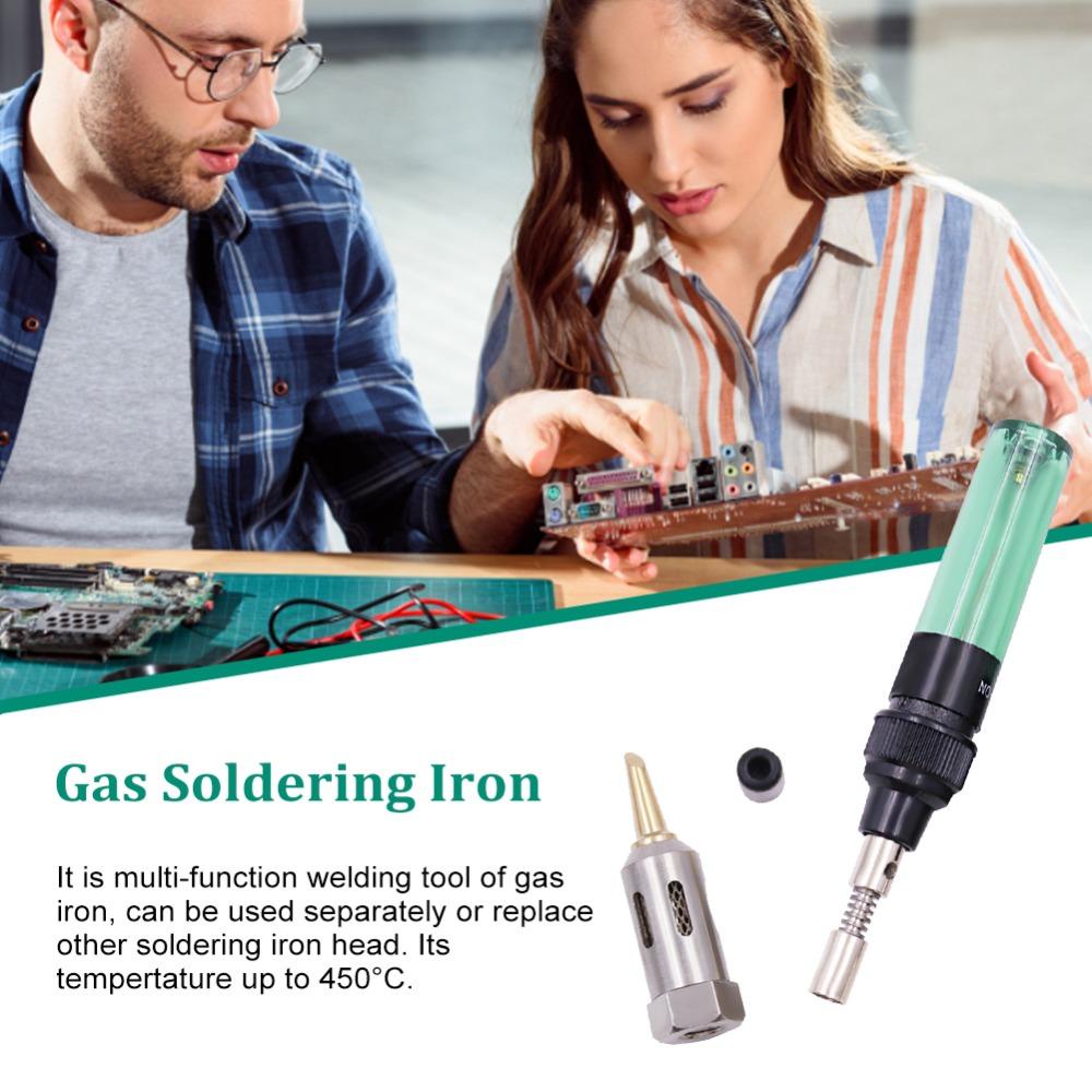 REBUY Setrika Las Portable 4in1 Cordless Heat-resistance Aksesoris Solder Kepala Besi Butane Torch Gas Welding