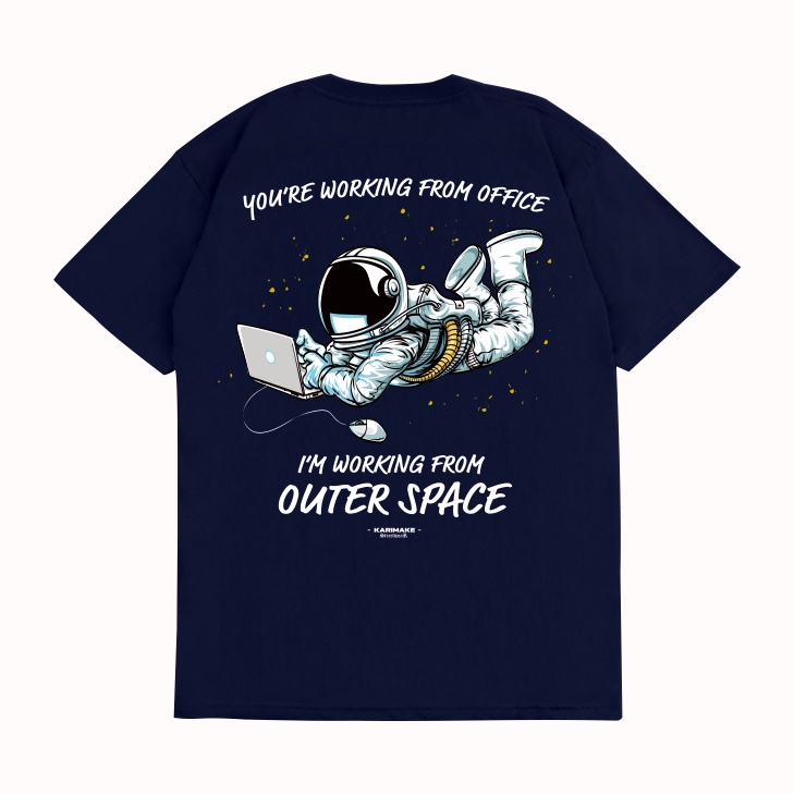 Kaos T Shirt ASTRONAUT OUTER SPACE Streetwear