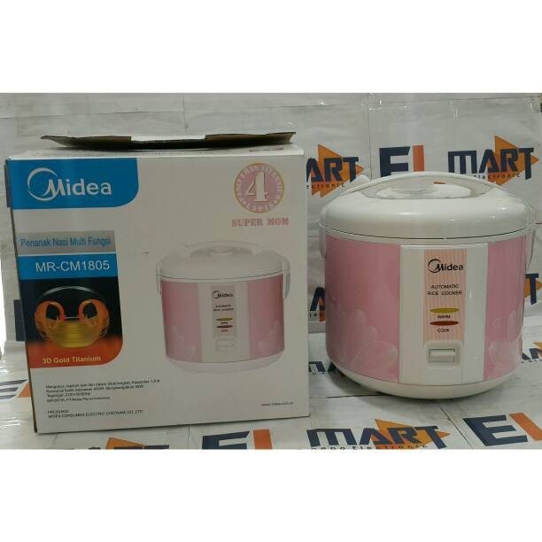 Midea Rice Cooker Pink MRCM1805 Magicom 1,8 Liter