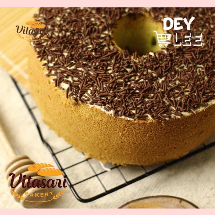 

VITASARI Chiffon Cake Cokelat Meses / Keju Bulat Bandung